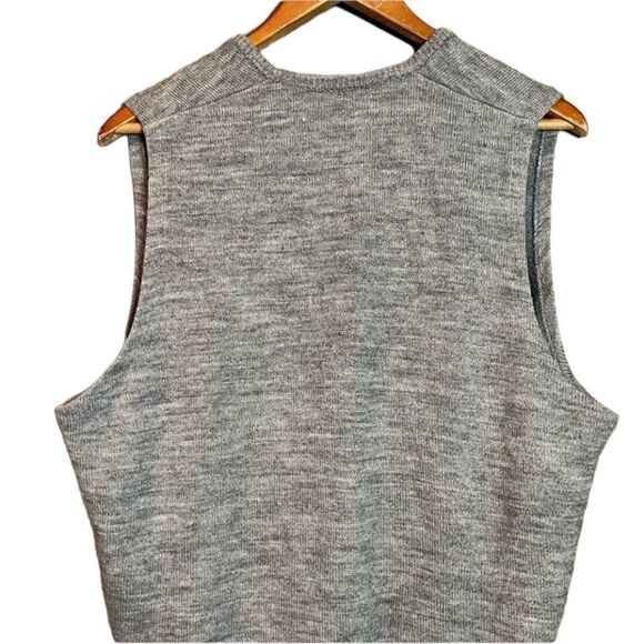 Terry Williams grey wool blend sweater vest - Picture 7 of 8
